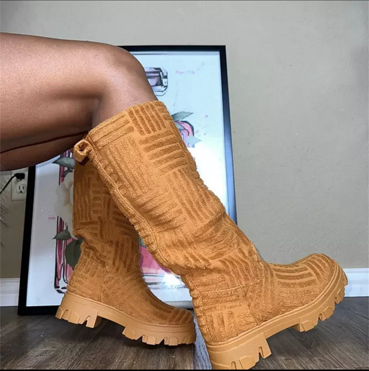 TAN BEAR BOOTS