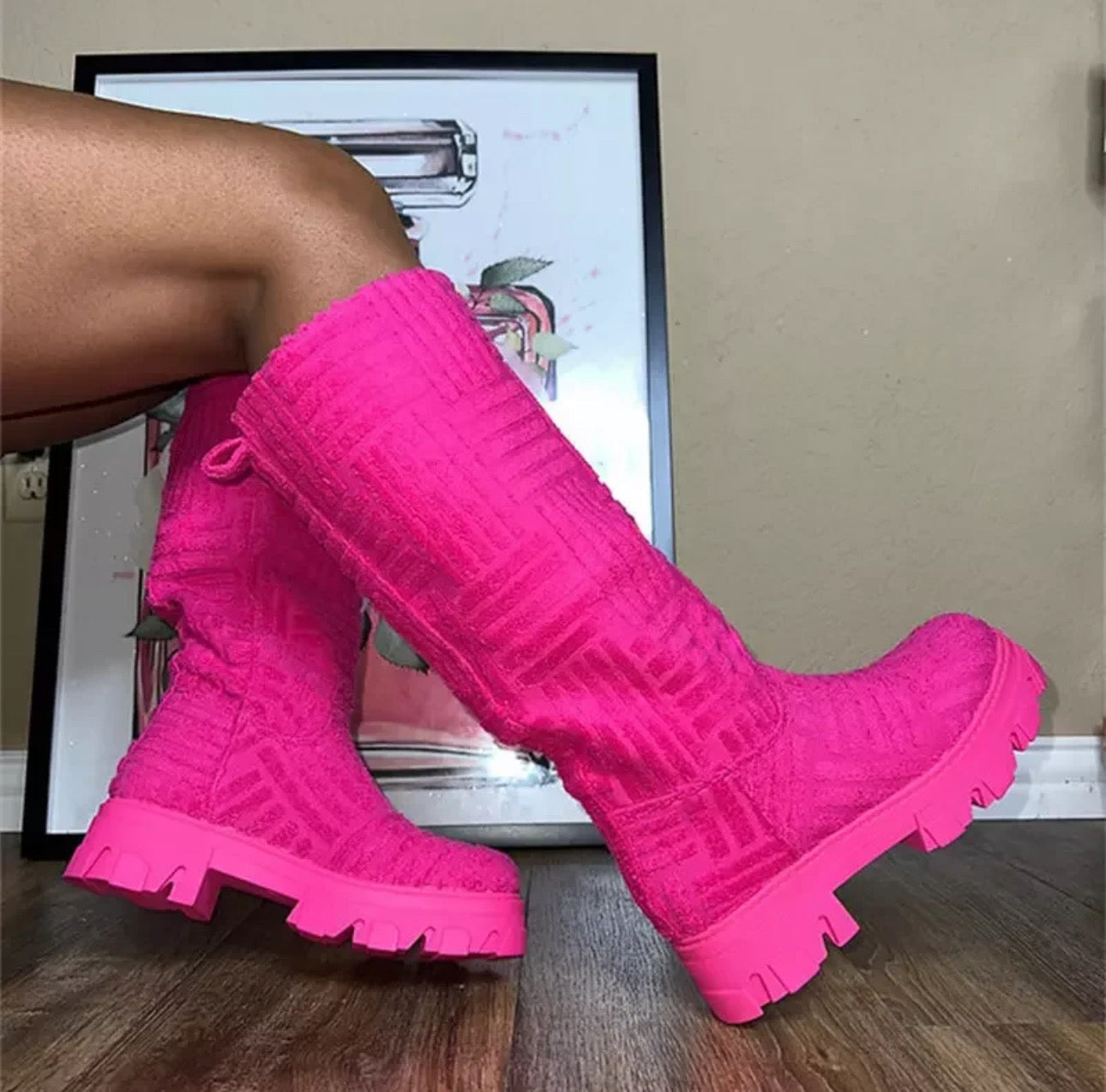 PRETTY IN PINK BOOTS